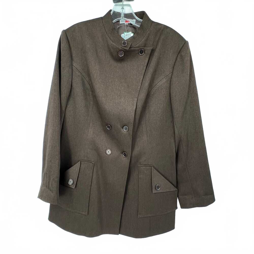 Suzanna Waanasuka Brown Black Blazer | Womens 2X